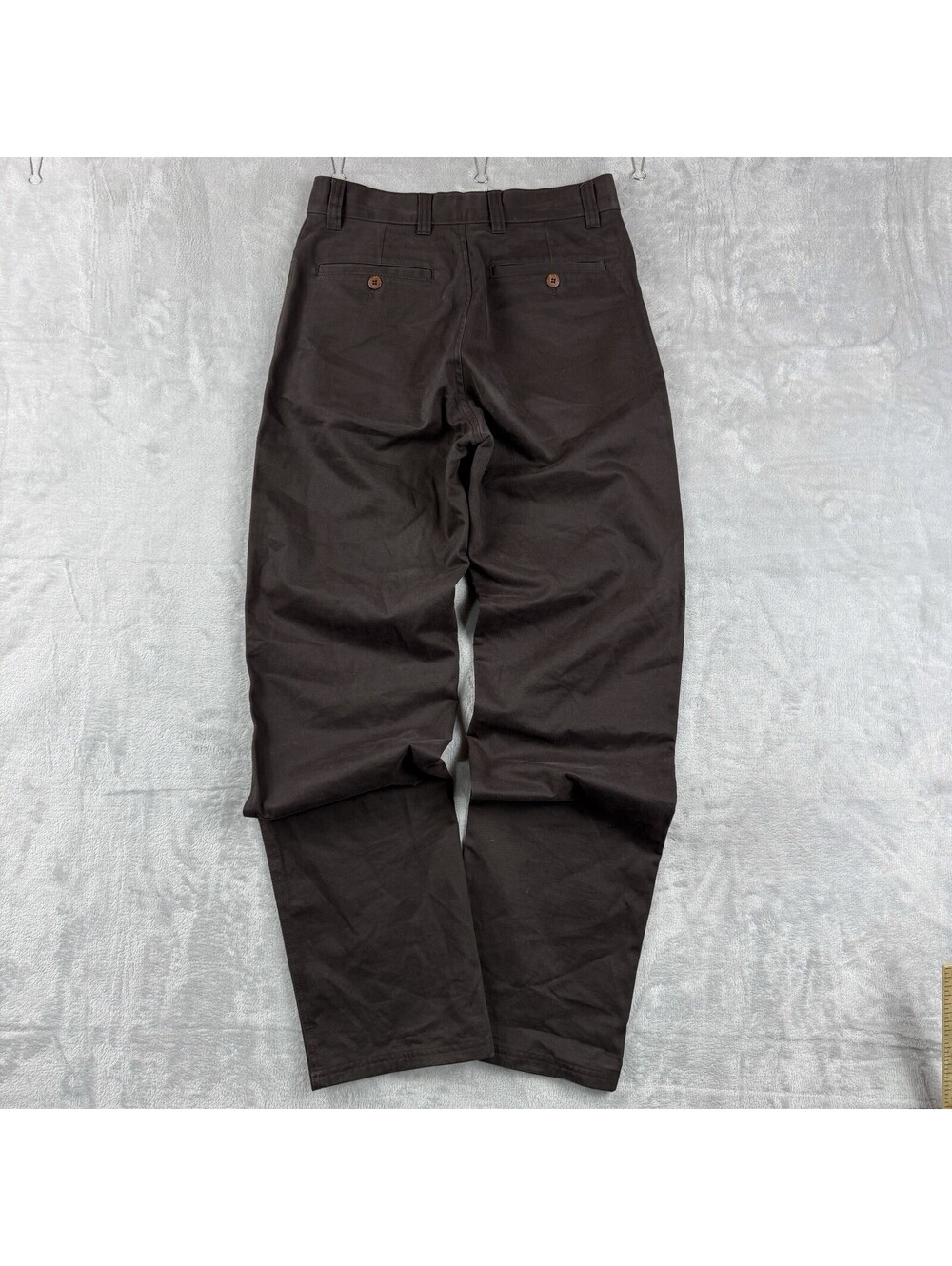 VTG Versace Jeans Couture Size 30 Brown Italy Made Cotton Dress Pants Trousers